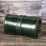 Maxbell Watch Roll up Organizer 6 Slots Business Anti Scratch Jewelry Roll Watch Bag Green