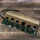 Maxbell Watch Roll up Organizer 6 Slots Business Anti Scratch Jewelry Roll Watch Bag Green