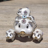 Maxbell Trinket Box Creative Jewelry Organizer for Bracelet Necklace Home Decoration Pink