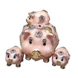 Maxbell Trinket Box Creative Jewelry Organizer for Bracelet Necklace Home Decoration Pink