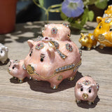 Maxbell Trinket Box Creative Jewelry Organizer for Bracelet Necklace Home Decoration Pink