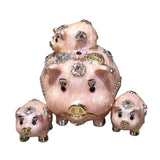 Maxbell Trinket Box Creative Jewelry Organizer for Bracelet Necklace Home Decoration Pink