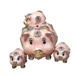 Maxbell Trinket Box Creative Jewelry Organizer for Bracelet Necklace Home Decoration Pink