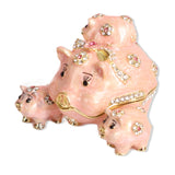 Maxbell Trinket Box Creative Jewelry Organizer for Bracelet Necklace Home Decoration Pink