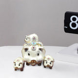 Maxbell Trinket Box Creative Jewelry Organizer for Bracelet Necklace Home Decoration White