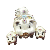 Maxbell Trinket Box Creative Jewelry Organizer for Bracelet Necklace Home Decoration White