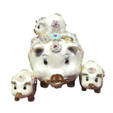 Maxbell Trinket Box Creative Jewelry Organizer for Bracelet Necklace Home Decoration White