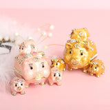 Maxbell Trinket Box Creative Jewelry Organizer for Bracelet Necklace Home Decoration White