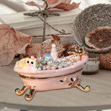 Maxbell Small Trinket Box Display Rings Holder for Party Favors Centerpieces Wedding Bathtub