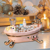 Maxbell Small Trinket Box Display Rings Holder for Party Favors Centerpieces Wedding Bathtub
