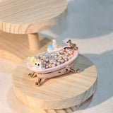 Maxbell Small Trinket Box Display Rings Holder for Party Favors Centerpieces Wedding Bathtub