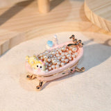Maxbell Small Trinket Box Display Rings Holder for Party Favors Centerpieces Wedding Bathtub