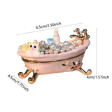 Maxbell Small Trinket Box Display Rings Holder for Party Favors Centerpieces Wedding Bathtub
