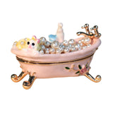 Maxbell Small Trinket Box Display Rings Holder for Party Favors Centerpieces Wedding Bathtub
