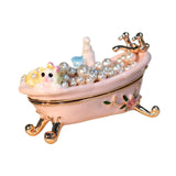 Maxbell Small Trinket Box Display Rings Holder for Party Favors Centerpieces Wedding Bathtub