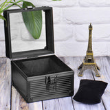 Maxbell Watch Travel Case Single Slot Luxury Watch Box for Memento Keepsake Birthday Silver