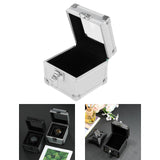 Maxbell Watch Travel Case Single Slot Luxury Watch Box for Memento Keepsake Birthday Silver