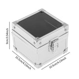Maxbell Watch Travel Case Single Slot Luxury Watch Box for Memento Keepsake Birthday Silver