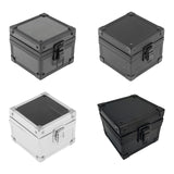 Maxbell Watch Travel Case Single Slot Luxury Watch Box for Memento Keepsake Birthday Silver