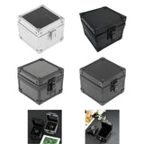Maxbell Watch Travel Case Single Slot Luxury Watch Box for Memento Keepsake Birthday Silver