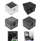 Maxbell Watch Travel Case Single Slot Luxury Watch Box for Memento Keepsake Birthday Silver
