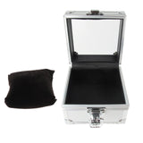 Maxbell Watch Travel Case Single Slot Luxury Watch Box for Memento Keepsake Birthday Silver