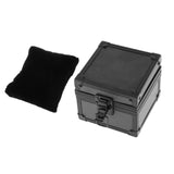 Maxbell Watch Travel Case Single Slot Multifunctional Watch Box for Memento Birthday Pure Black