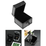 Maxbell Watch Travel Case Single Slot Multifunctional Watch Box for Memento Birthday Pure Black