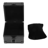 Maxbell Watch Travel Case Single Slot Multifunctional Watch Box for Memento Birthday Carbon Fiber Black