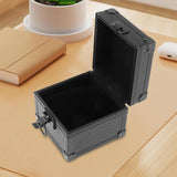 Maxbell Watch Travel Case Single Slot Multifunctional Watch Box for Memento Birthday Carbon Fiber Black