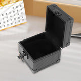 Maxbell Watch Travel Case Single Slot Multifunctional Watch Box for Memento Birthday Carbon Fiber Black