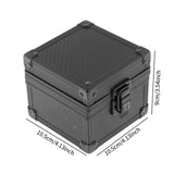 Maxbell Watch Travel Case Single Slot Multifunctional Watch Box for Memento Birthday Carbon Fiber Black