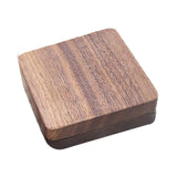 Maxbell Coin Presentation Display Box Wood Showcase Universal Square Collection Case Black Velvet