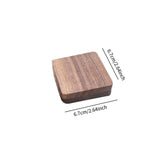 Maxbell Coin Presentation Display Box Wood Showcase Universal Square Collection Case Red Velvet