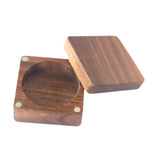 Maxbell Coin Presentation Display Box Wooden Portable Universal Commemorative Holder 4cm inner diameter
