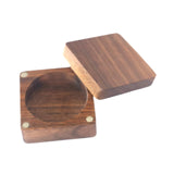 Maxbell Coin Presentation Display Box Wooden Portable Universal Commemorative Holder 4cm inner diameter