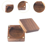 Maxbell Coin Presentation Display Box Wooden Portable Universal Commemorative Holder 4cm inner diameter