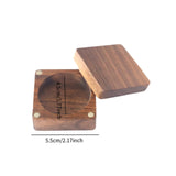 Maxbell Coin Presentation Display Box Wooden Portable Universal Commemorative Holder 4.5cm inner diameter