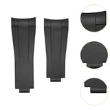 Maxbell Watch Band Replace Classic for Women Men Repair Accessories Wristwatch Strap Black