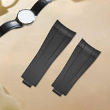 Maxbell Watch Band Replace Classic for Women Men Repair Accessories Wristwatch Strap Black