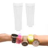 Maxbell Watch Band Replace Classic for Women Men Repair Accessories Wristwatch Strap White