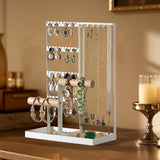 Maxbell Jewelry Organizer Simple 4 Tier Jewelry Stand for Keychains Anklets Pendants
