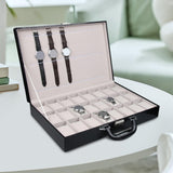 Maxbell Watch Storage Box Men Watch Storage Travel Case for Earring Necklace Pendant