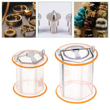 Maxbell Jewelry Polisher Barrel Direct Replaces Professional Polisher Tumbler Bucket 15.4cmx14.8cm