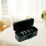 Maxbell Bracelet Display Case Bangle Storage Box for Dresser Wedding Valentine's Day Green Black
