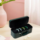 Maxbell Bracelet Display Case Bangle Storage Box for Dresser Wedding Valentine's Day Green Black