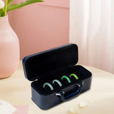 Maxbell Bracelet Display Case Bangle Storage Box for Dresser Wedding Valentine's Day Blue