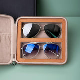 Maxbell Sunglasses Organizer Elegant Jewelry Watch Display Case 2 Compartment