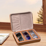 Maxbell Sunglasses Organizer Elegant Jewelry Watch Display Case 3 Compartment