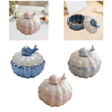 Maxbell Jewelry Storage Case Modern Trinket Case Ring Case for Dresser Dorm Bathroom Blue